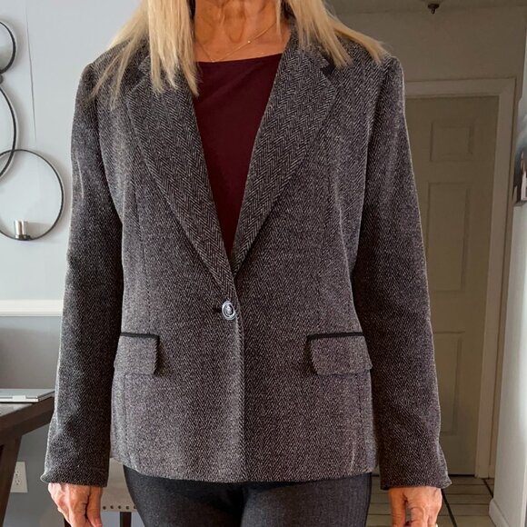 Kasper One Button Blazer -size 16 - Picture 1 of 5